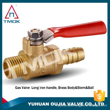 TMOK BRASS BALL VALVE 1/4" MALE X 1/4" FEMALE CSA APPROVED MINI THREADED 600 WOG